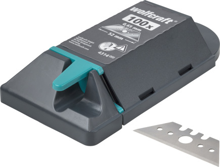 Wolfcraft Professionele trapeziummessen | 0,65 x 52mm | 100 stuks - 4314000