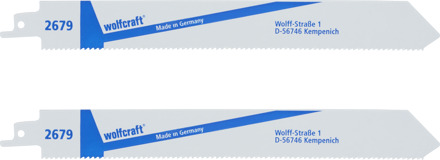 Wolfcraft Sabelzaagbladen | BiM | 220mm | 2 stuks - 2679000