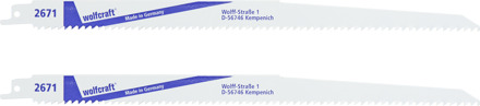 Wolfcraft Sabelzaagbladen | BiM | Fijne sneden | 300mm | 2 stuks - 2671000