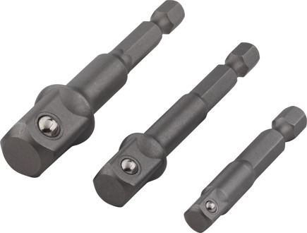 Wolfcraft Set | Adapter met slipkoppeling | 3-delig | 1 set - 8797000