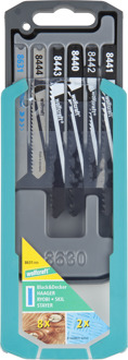 Wolfcraft Set decoupeerzaagbladen | 10-delig | U-schacht | 1 set - 8631000