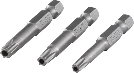 Wolfcraft Solid Safety - Schroefbit - TX 25-27-30 - 50 mm - 3 Stuks