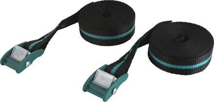 Wolfcraft Spanbanden met veerklem 4m 2 stuks