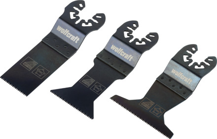 Wolfcraft Vibratiezagenset | Voor de droge montagebouw | "Standaard" | 3-delig | Universele centreerhals | 1 set - 8490000
