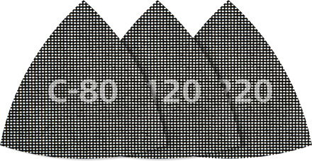 Wolfcraft Zelfklevend stramien | Silic.carbid | 95mm | 5 stuks - 8469000