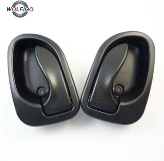 WOLFIGO Nieuw Binnen Deurklink Zwart Voor Achter Links Rechts Fit voor Hyundai Accent 1.5L 1995-1999