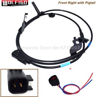 Wolfigo Voor Achter Links Rechts Abs Speed Sensor W/Of W/O Pigtail Voor Mitsubishi Lancer Asx ALS1784,ALS1785,AS1818,ALS2372 voorkant rechtsaf Pigtail