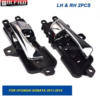 Wolfigo Voor Achter Links Rechts Binnen Chrome Deurgrepen Voor Hyundai Sonata 11-14 82610-3S010,826103S000,82620-3S010,826203S010 paar
