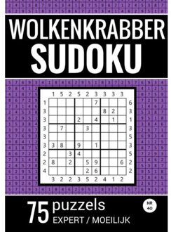 Wolkenkrabber Sudoku - Nr. 42 - 75 Puzzels - Expert / Moeilijk - Sudoku Puzzelboeken