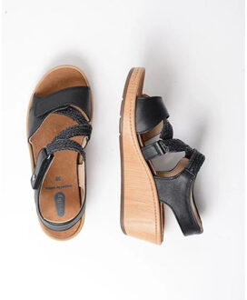 Wolky 00355030 la jolla viagretta leather Zwart - 41