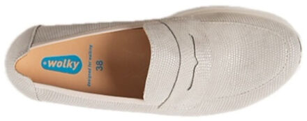 Wolky 02127-snoafer f2f 83154-soft taupe biocare - maat 40 Grijs