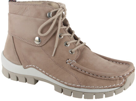 Wolky 0470036-125 dames veterboots sportief - maat 39 Bruin