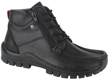 Wolky 0474030-000 dames veterboots sportief Zwart - 38