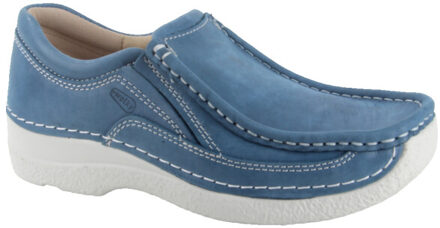 Wolky 0620636-804 dames instappers sportief - maat 39 Blauw