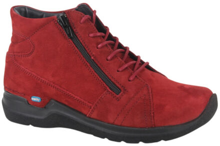 Wolky 0660611-553 dames veterboots sportief Rood - 41