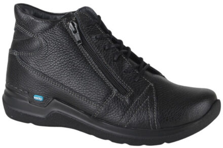 Wolky 0660671-000 dames veterboots sportief Zwart - 39