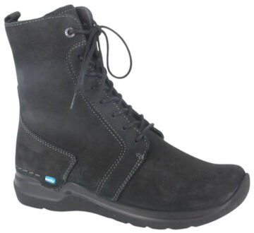 Wolky 0663210-000 dames veterboots sportief Zwart - 39