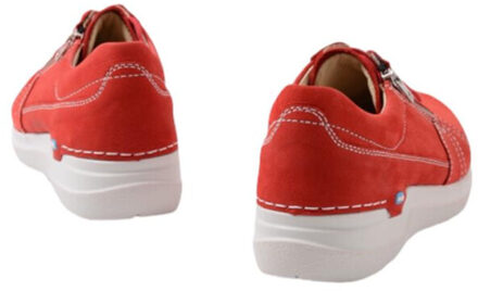 Wolky Dames Veterschoenen Wolky 0660911-570 Feltwell Antique Rood - Maat 40