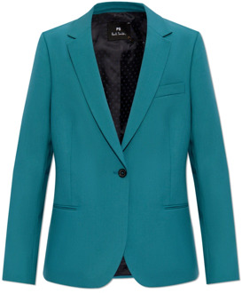 Wollen blazer PS By Paul Smith , Blue , Dames - 2Xl,Xl,L,M
