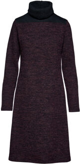 Wollen Blend Polo Hals Jurk Melange - EU 42 / UK 14