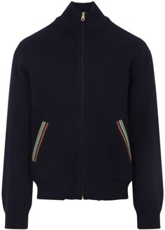 Wollen Bomberjack Donkerblauw - S