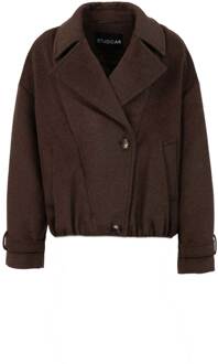 Wollen bomberjack Silas  bruin - 40,38,