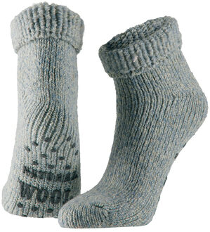 Wollen huis sokken anti-slip voor meisjes lichtblauw maat 23-26 - Slofsokken kinderen