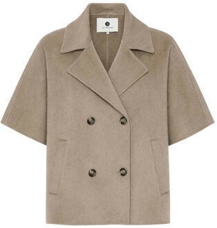 Wollen jas/cape Elin  groen - S,M,L,