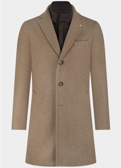 Wollen jas igor wool coat 25301ig43bo/820 sand Beige - 58