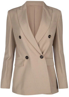 Wollen jas voor vrouwen Brunello Cucinelli , Beige , Dames - 2XS