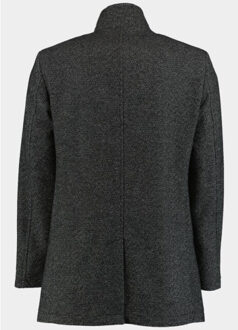 Wollen jas wollmantel inlet 213013461/901 Zwart - 50