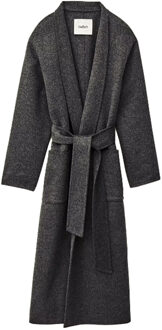 Wollen mantel met ceintuur Kay  grijs - S (FR 1),M (FR 2),L (FR 3),