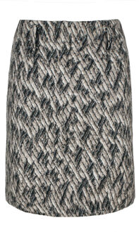 Wollen minirok van Conquista Zwart en zilver - XL
