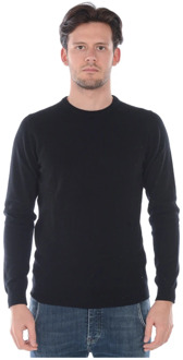 Wollen Sweater Pullover Daniele Alessandrini , Black , Heren - M