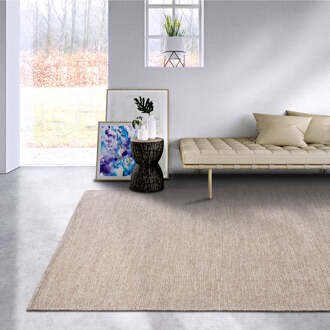 Wollen Vloerkleed Dehli - Naturel 90x60cm - Wol Katoen - Dekbed-Discounter.nl Zand,Grijs,Beige - 60 x 90 cm