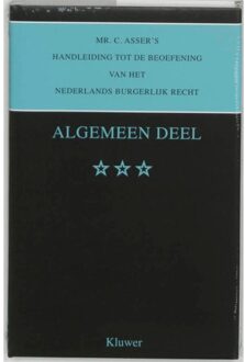 Wolters Kluwer Nederland B.V. Algemeen deel - Boek C. Asser (9013021077)