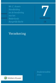 Wolters Kluwer Nederland B.V. Asser 7-Ix Verzekering - Studenteneditie - 2024