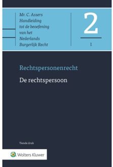 Wolters Kluwer Nederland B.V. Asser-serie 2I -   De rechtspersoon