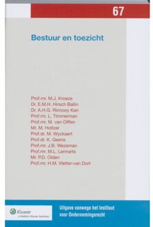 Wolters Kluwer Nederland B.V. Bestuur en Toezicht / 67 - Boek M.J. Kroeze (9013068162)
