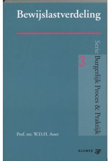 Wolters Kluwer Nederland B.V. Bewijslastverdeling - Boek W.D.H. Asser (9013007945)