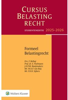 Wolters Kluwer Nederland B.V. Cursus Belastingrecht Formeel Belastingrecht / 2025-2026