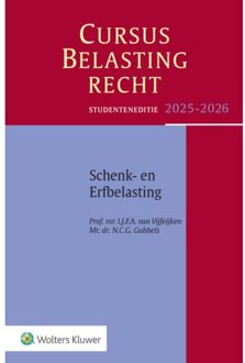 Wolters Kluwer Nederland B.V. Cursus Belastingrecht Schenk- En Erfbelasting / 2025-2026