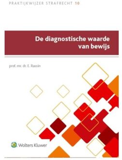 Wolters Kluwer Nederland B.V. De diagnostische waarde van bewijs - Boek Wolters Kluwer Nederland B.V. (9013133215)