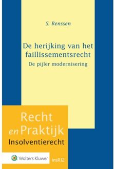 Wolters Kluwer Nederland B.V. De Herijking Van Het Faillissementsrecht-De Pijler