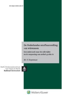 Wolters Kluwer Nederland B.V. De Nederlandse strafbaarstelling van witwassen - Boek Frank Diepenmaat (9013134572)