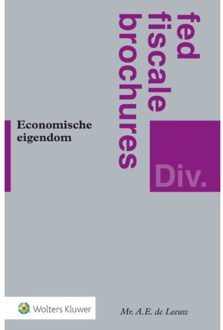 Wolters Kluwer Nederland B.V. Economische eigendom - Boek A.E. de Leeuw (9013148018)