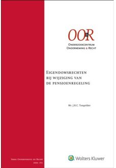 Wolters Kluwer Nederland B.V. Eigendomsrechten Bij Wijziging Van De Pensioenregeling
