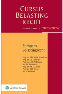 Wolters Kluwer Nederland B.V. Europees Belastingrecht / 2023-2024 - Cursus Belastingrecht