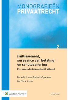 Wolters Kluwer Nederland B.V. Faillissement, Surseance Van Betaling En Schuldsanering - A.M.J. van Buchem-Spapens