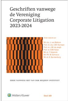 Wolters Kluwer Nederland B.V. Geschriften Vanwege De Vereniging Corporate Litigation / 2023-2024